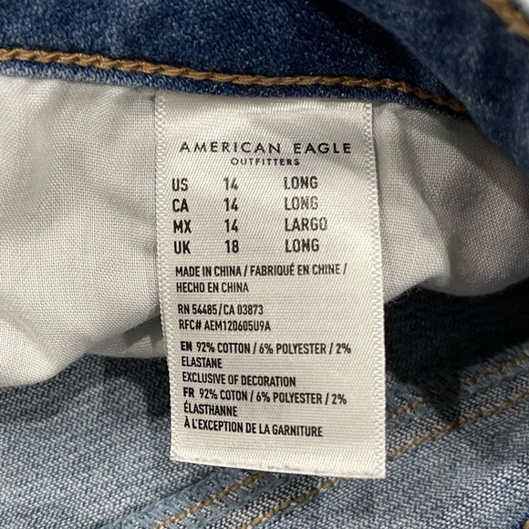 Women’s American eagle patched jeans size 14 long - Picture 12 of 12